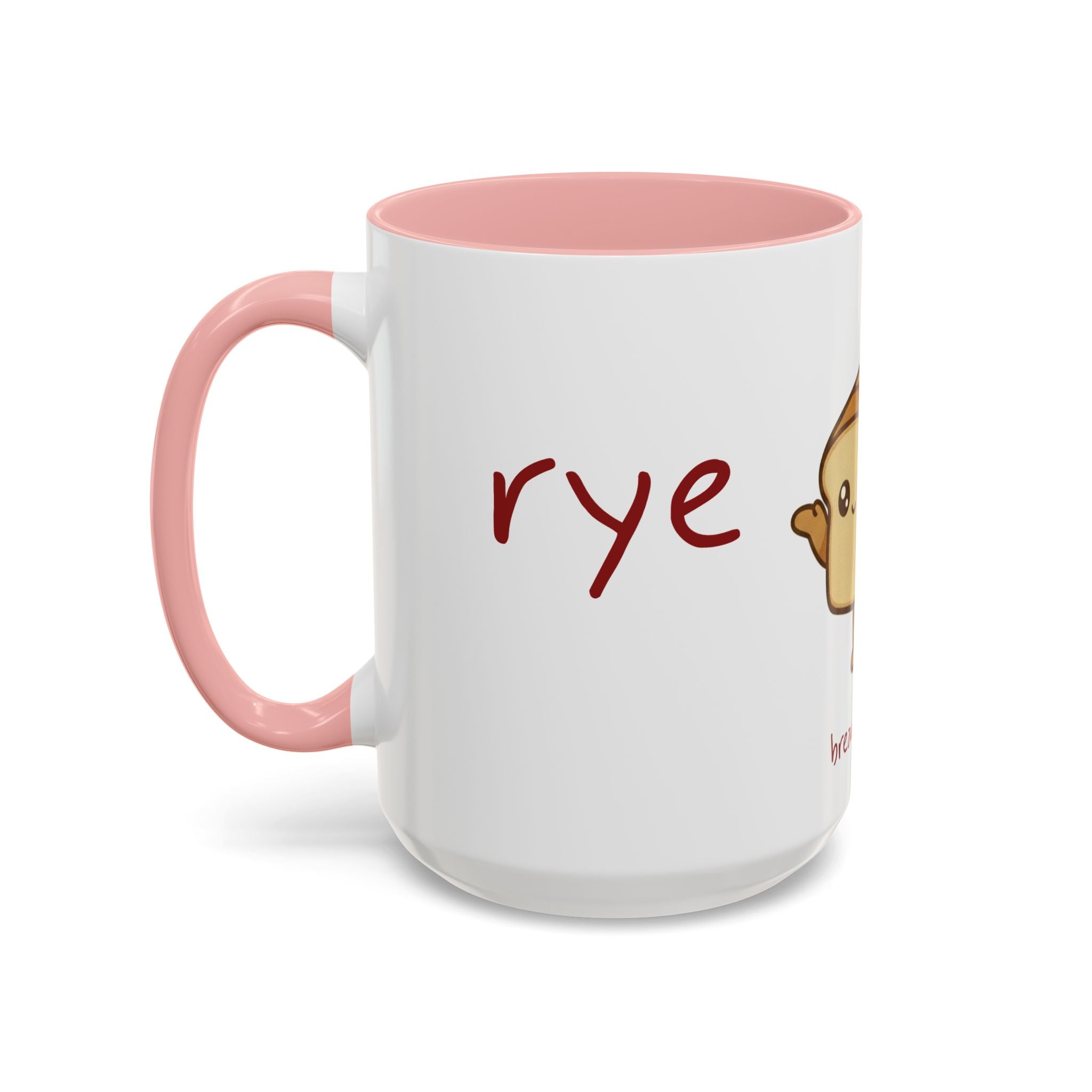 Rye Not? Walking Bread Illustration Mug | Kawaii Loaf Coffee Mug | Breadfriend