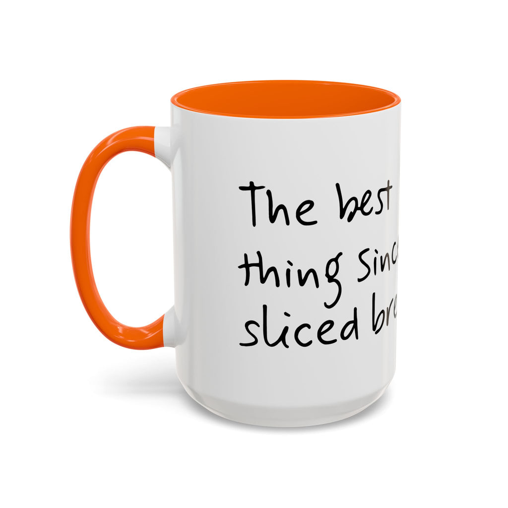 Kawaii Walking Bread Illustration Mug | Accent Coffee Mug (11oz, 15oz) | Breadfriend