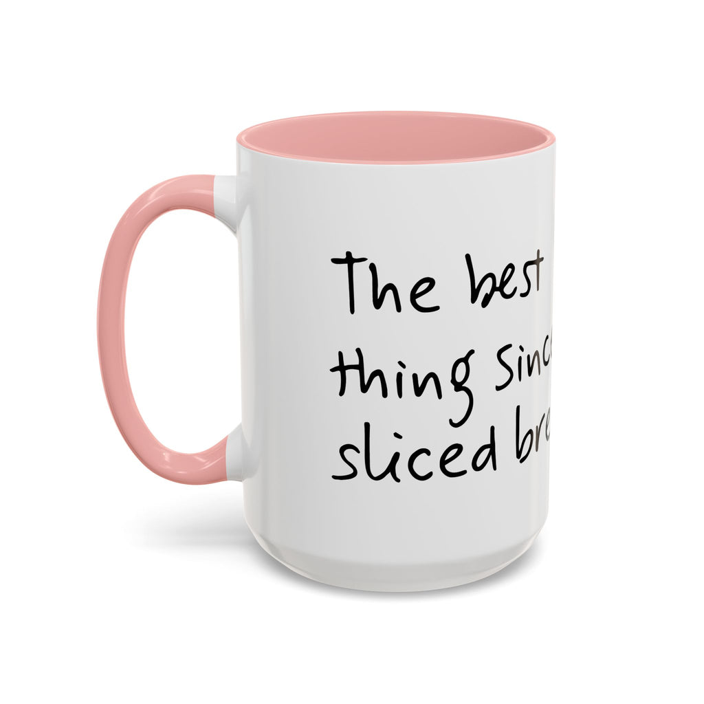 Kawaii Walking Bread Illustration Mug | Accent Coffee Mug (11oz, 15oz) | Breadfriend
