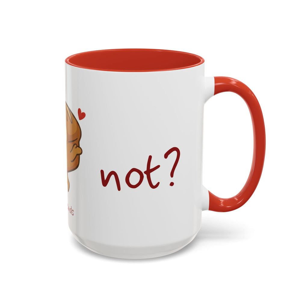 Rye Not? Walking Bread Illustration Mug | Kawaii Loaf Coffee Mug | Breadfriend