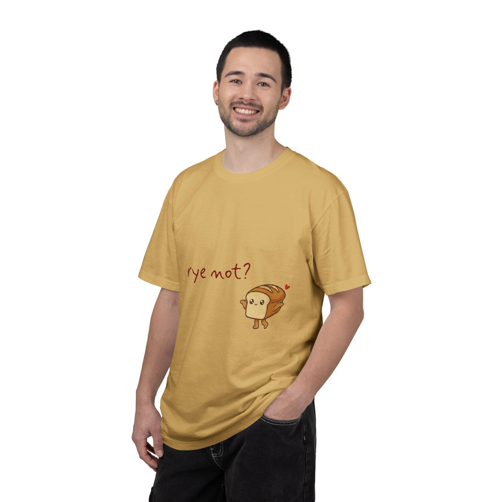 Rye Not? Cartoon Bread Character T-shirt | breadfriends graphic tee