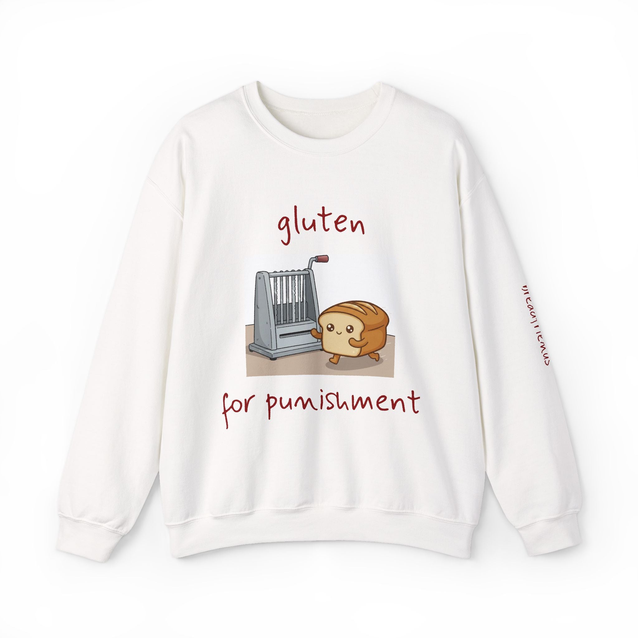 gluten for punishment Sweatshirt | Cute Bread Toaster Illustration | Breadfriend
