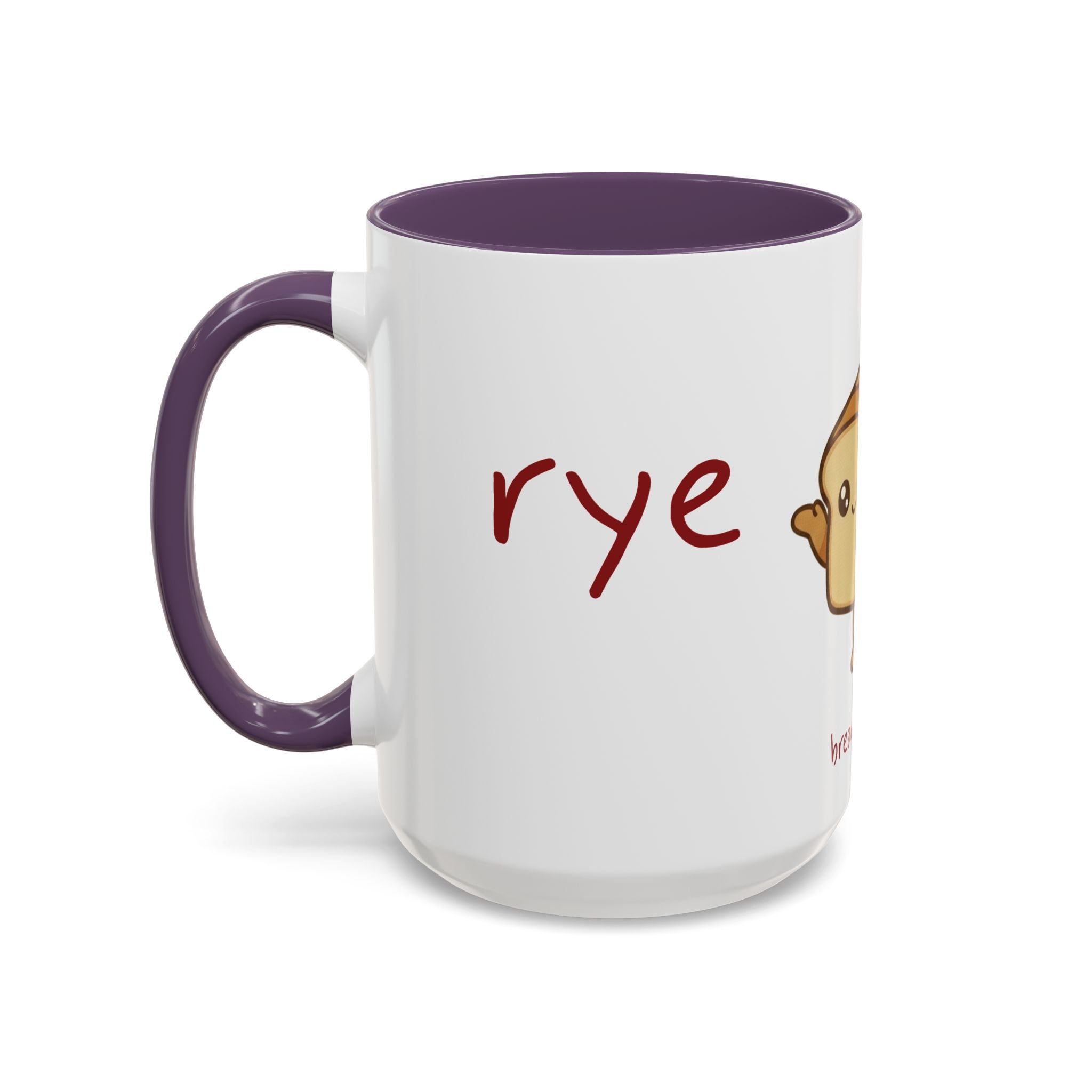 Rye Not? Walking Bread Illustration Mug | Kawaii Loaf Coffee Mug | Breadfriend
