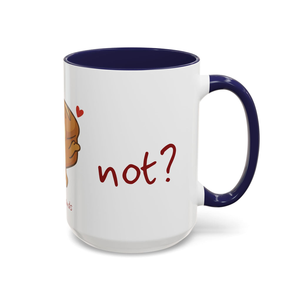 Rye Not? Walking Bread Illustration Mug | Kawaii Loaf Coffee Mug | Breadfriend