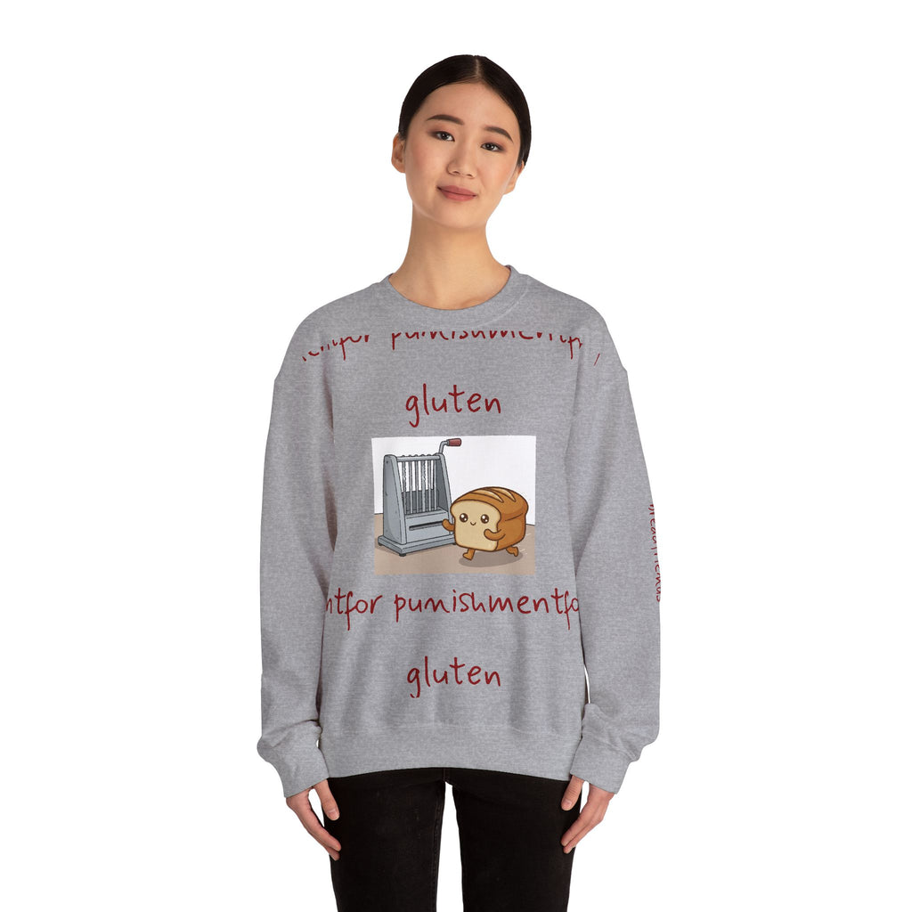 gluten for punishment Sweatshirt | Cute Bread Toaster Illustration | Breadfriend